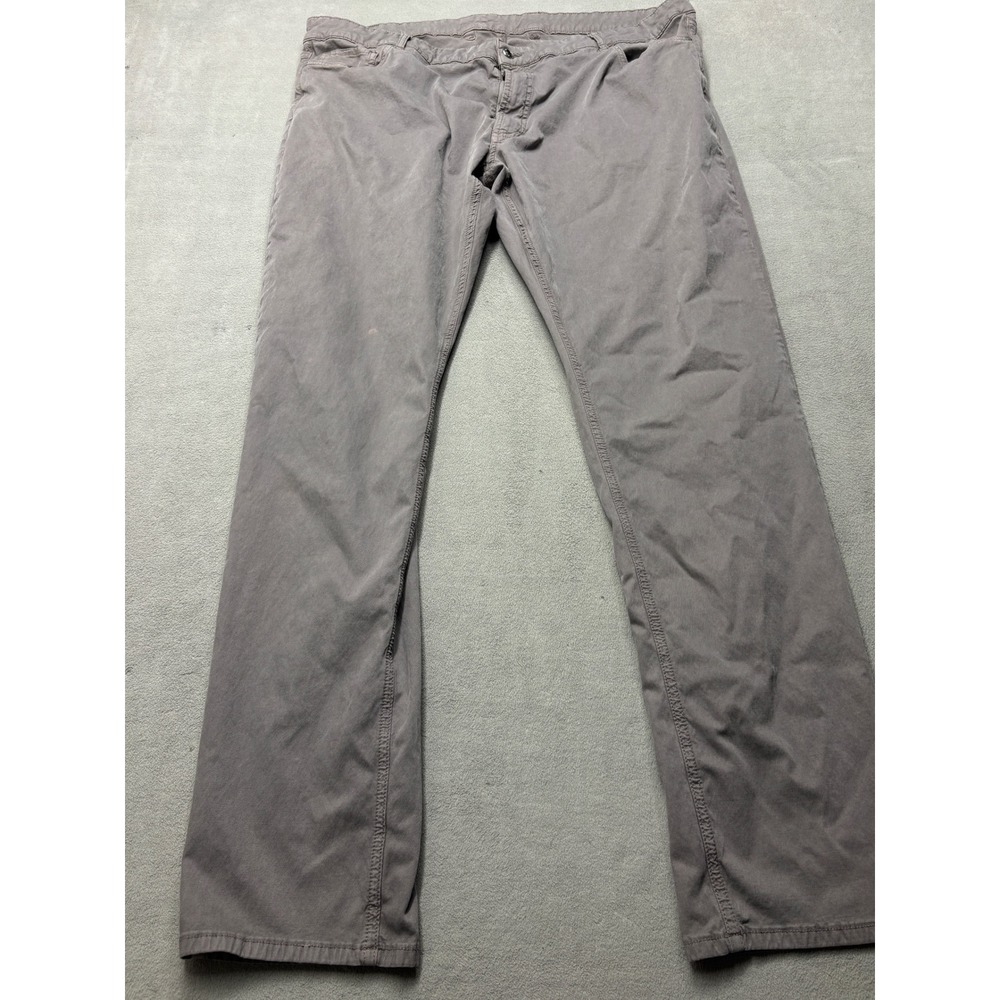 Peter Millar Crown Collection Gray Tencel Cotton 5-Pocket Pants ME0RT04 Mens 42